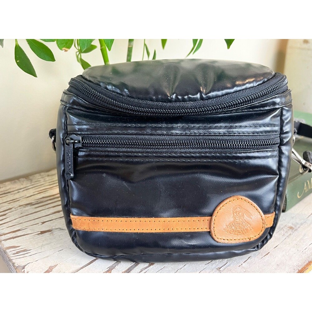 Vintage 1990's Padded Vinyl Camera Bag By Mohawk 7" W/Strap & Belt Loop / Retro